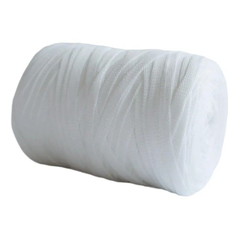 Hilo De Tejer, Hilo Grueso, Camiseta De Ganchillo, Blanco