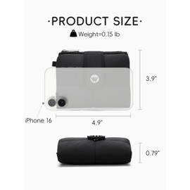 WESTBRONCO Puffer Small Wallet for Women RFID Blocking Card Holder Wallets, Womens Bifold Wallet with Zipper Coin Pocket & ID Window