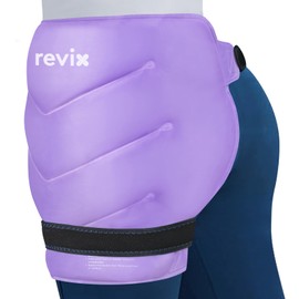 REVIX Extra Large Hip Ice Pack Wrap with Straps, Reusable Gel Ice Pack for Hip Replacement, Thigh, Shoulder & Back, Soft Lining Cold Compress Recovery Kit