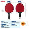 Table Tennis Racket Set of 2 Net Case Ball Beginners