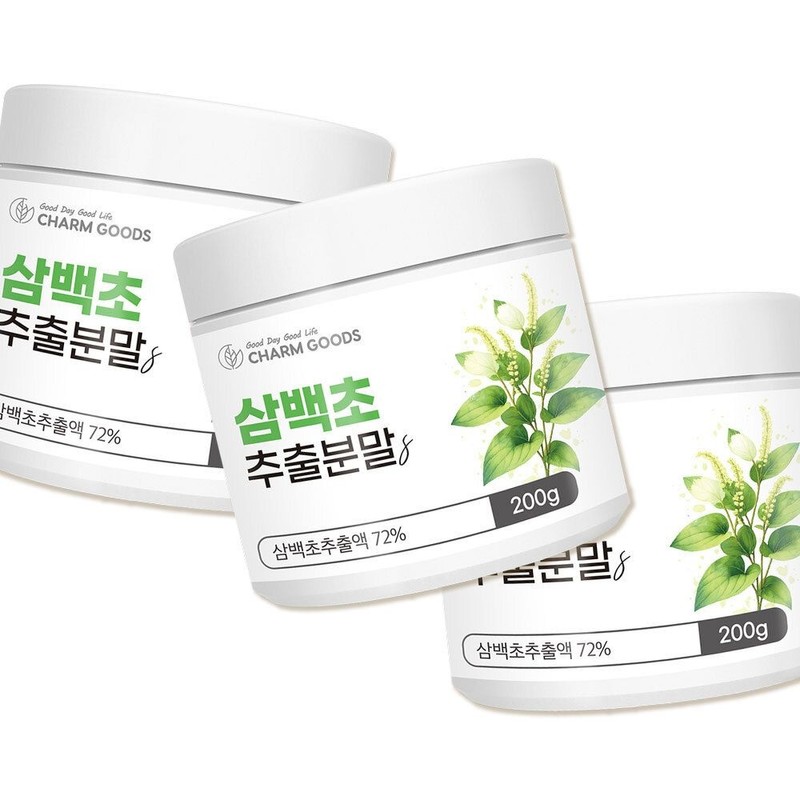 Charm goods Sambaekcho extract powder 200g 3 packs / 삼백초