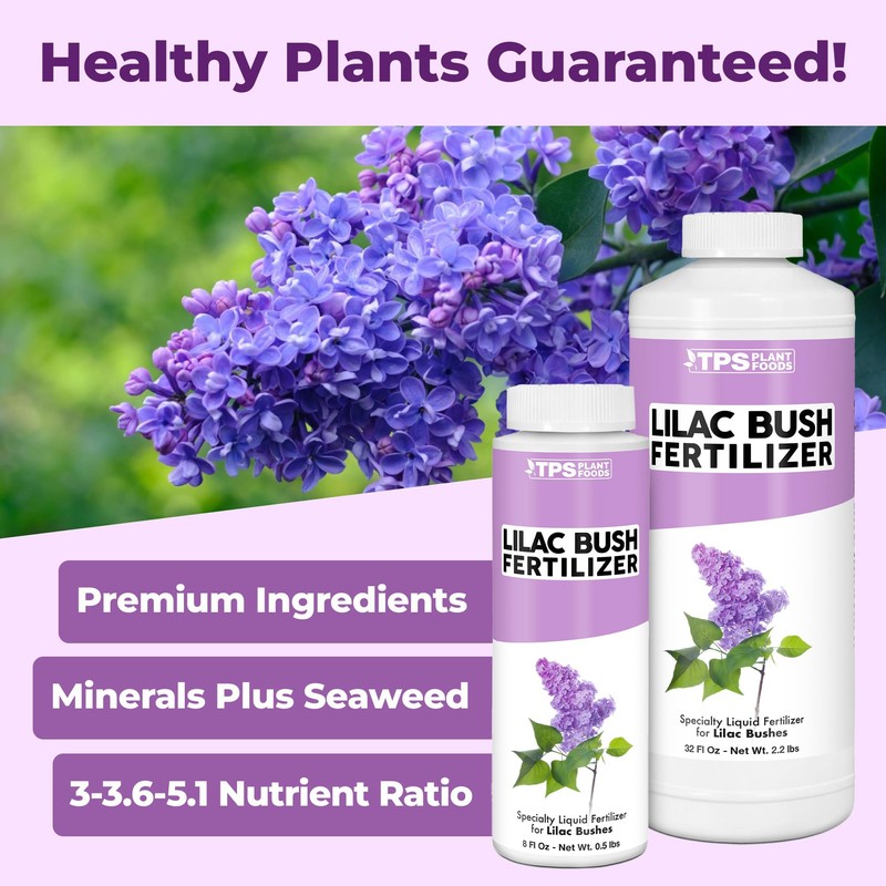 Lilac Fertilizer, Complete Liquid Lilac Bush Plant Food, 8 oz