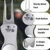WHYCNJL 1 x Golf Marker Divot Tool Golf Foldable Aluminium