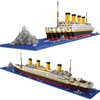 FULHOLPE Technik Titanic Building Blocks Kit, 1860 Clamping Blocks, Micro