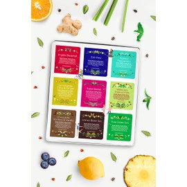 English Tea Shop Organic Luxury Gift Tin - 72 Tea Bag Sachets - 6 Different Flavours., 136 g