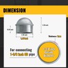 VIVIDA 1-3/8" Fence Post Caps, Chain Link Post Caps, Galvanized