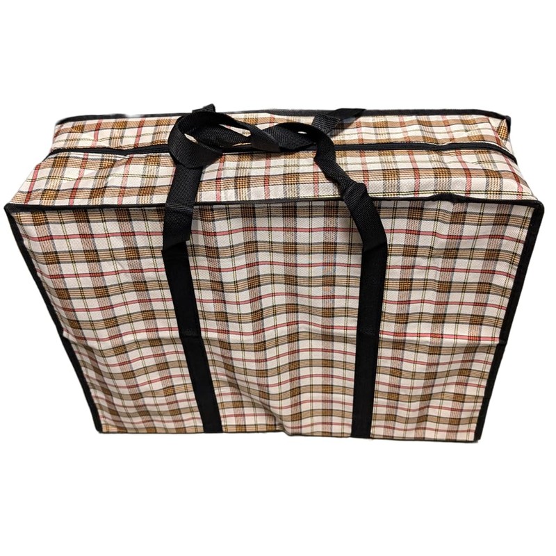 Extra Strong Checkered Design Laundry Storage Bag – Durable and