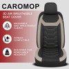 CAROMOP - Fundas transpirables para asiento de auto, asientos completos,