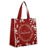 Creative Brands Laminated Nylon Tote Bag, Believe