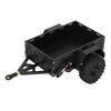 RC Car Hitch Trailer Aluminum Alloy Antislip Rubber Tire Rustproof
