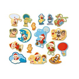 51-Piece XXL Sandman Confetti Set as Decoration for Children's Party and Children's Birthday Parties Sandman Table Decoration Party Set