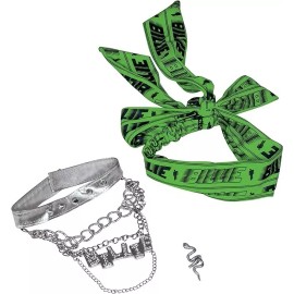 Disguise Billie Eilish Headband and Jewelry Adult Accessory Kit
