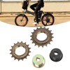 Tomotato 2 Piece Bicycle Freewheel Adapter Set, Iron 16T 18T