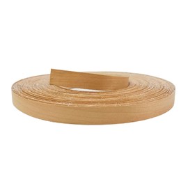 Cherry Wood Veneer Edge Banding Tape,1/2inch ×50ft Iron On Wood Strips,Preglued Hot Melt Adhesive Edgebanding,Flexible Plywood Wood Edging for Furniture Restoration Work