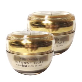 Intense Care Gold 24K Snail Cream 45ml x 2 (1 mask pack + 2 moisturizing cream provided) / 인텐스 케어 골드 24케이 스네일크림 45ml 2개 (마스크팩 1장+수분크림 2장 지급)