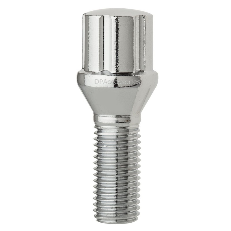 DPAccessories 20 Chrome 14x1.5B Spline Tuner Lug Bolts for Aftermarket