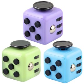 Leiasnow フィジェット リング トイ ストレス イライラ 解消 発散 グッズ 不安解消 ボタン 自閉症 adhd おもちゃ (3色セットB)