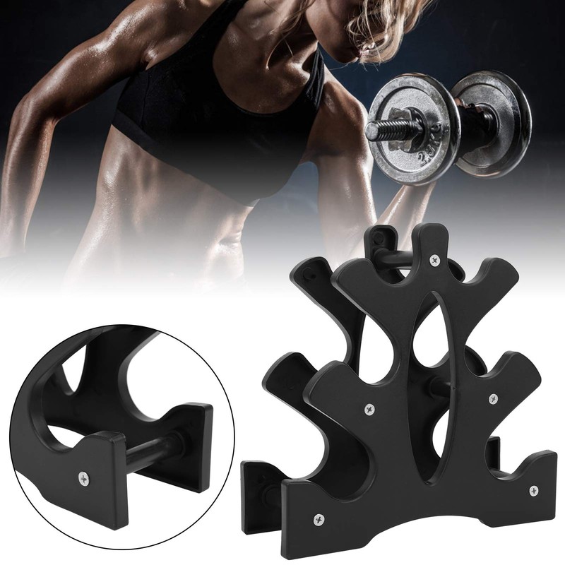 Gaeirt 3 Tier Dumbbell Rack, Durable Support Frame for Dumbbells