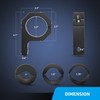 Nilight 90020B 2 Pack Mounting Bracket Kit LED Off Road
