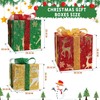 Robofun Set of 3 LED Christmas Gift Boxes, LED Decorative