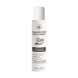 Árbora Aceite de Coco Fraccionado 100% Puro y Certificado | Vehículo para Aceites Esenciales | Portador para Aromaterapia | Ideal para Masaje | Hidratante de Piel y Cabello | Sin Olor | 120ml