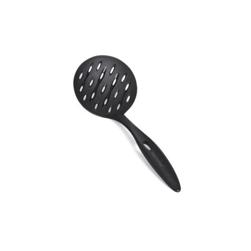 Tupperware Handy Kitchen Aid Pasta Spoon Slotted Spoon Strainer Black