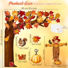 Pasimy 45 Pcs Fall Bulletin Board Decorations Thanksgiving Classroom Cardboard Cutouts Autumn Thanksgiving Pumpkin Maple Leaves Cut Outs for Autumn Harvest Classroom Wall Window Decor(Learning)