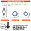O'SKOOL Carbide Wood Turning Tools Set for Lathe Includes Diamond,