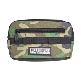 Lunkerhunt Waist Fishing Bag with Tackle Box (1.26 Liter) Waist Bag with Adjustable Waist Strap | Fishing Gear Water Resistant Fishing Tackle Bag with Zipper