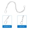 6 Pieces Toilet Handle Chain Stainless Steel Toilet Flapper Lift
