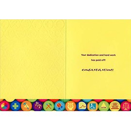 Designer Greetings Colorful Badges Scouting/Scouts Achievement Congratulations Card for Kids/Children