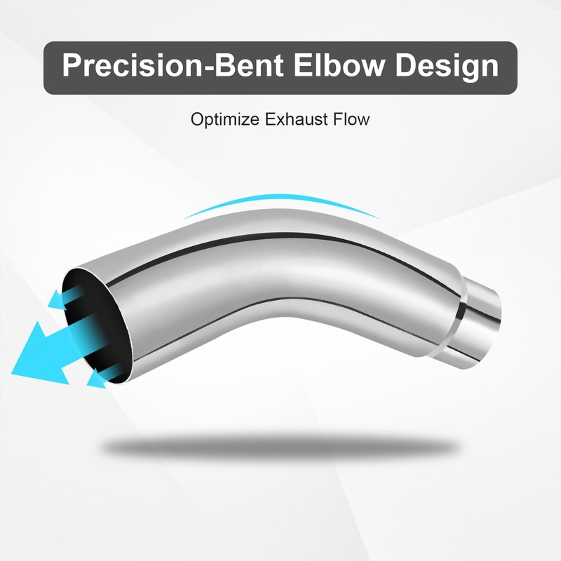Cabtherlyn Diesel Exhaust Elbow Tip, 5" Inlet 6" Outlet Exhaust
