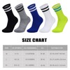 Ultrafun 5 Pairs Striped Crew Socks Cotton Cushioned Athletic Sports
