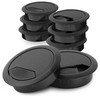 LouMaxx Cable Grommet Desk Black - Set of 8 Cable