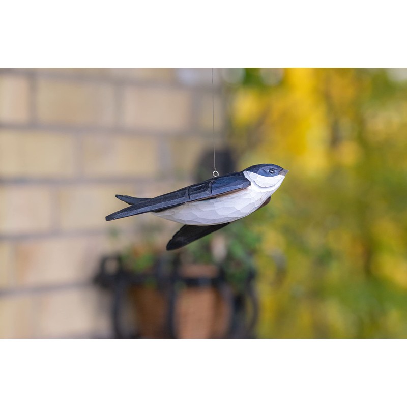 Wildlife Garden Ornamental Bird Wooden Bird Meal Schwalbe – Hand