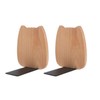 Kaenarie Bookends, Wooden Bookends, Simple Design, Stylish, Cute, Learning for