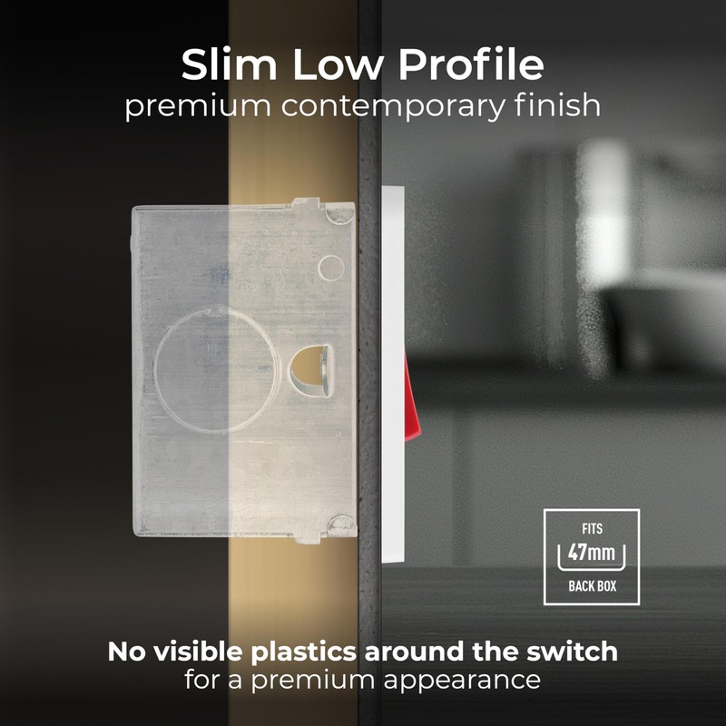 BG Electrical Cooker Control Switch Unit with LED Power Indicator,