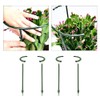 16 Pcs Plant Support Stake Peony Support Ring Cage Half