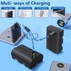 Artman 2-Pack LP-E6 LP-E6NH Battery 2500mAh with Type-C Fast Charging