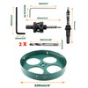 Qjaiune 9 Inch Hole Saw with Heavy Duty Arbor, 229mm