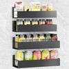 SYLLENHOD Spice Rack Wall Mount: 4 Packs Oversize Pantry Organization