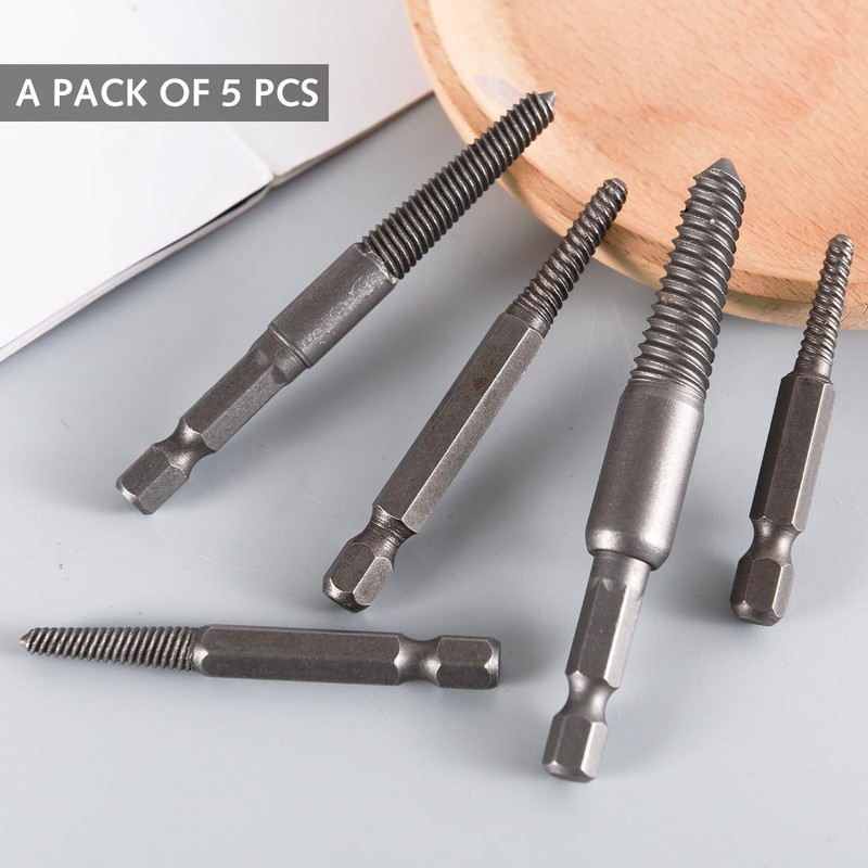 1/4" Hex Shank Easy Out Bolt Extractor Damaged Screw Remover