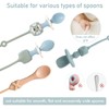 SMAutoLife Toddler Utensils，Silicone Stretch Lids for Fork and Spoon,Holder Strap