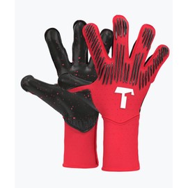 T1TAN Rebel 2.0 Solar Red (FP) - Soccer Gloves Football - Goalie Gloves for Goalkeeper - Adults and Youth - with Finger Protection - Size 7