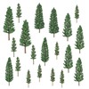 20-Piece Miniature Pine Tree Set, Assorted Model Trees for Diorama