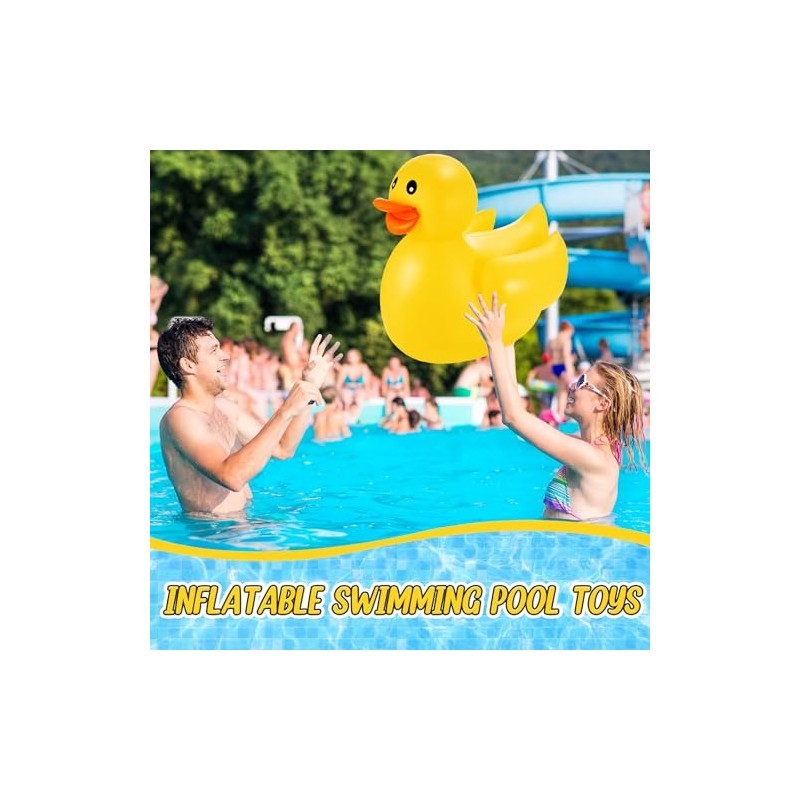 Hungdao 8 Pack Inflatable Ducks 16 Inch Large Inflatable Pool