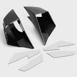 WOOGA Motorcycle Parts Side Output Nude Spoiler Winglet Rigid Wing Winglet Fairing Wing for Ho&n&da CBR650R 2019 2020 2021 2022 2023 Su&zu&ki GSX250R (Carbon Fibre Look)
