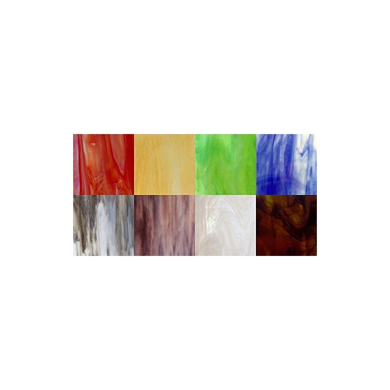 8" x 8" Variety Stained Glass Pack