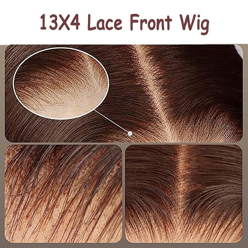 KS 13X4#4 ST Human Hair Wig 16 Inches
