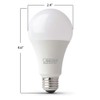 Feit Electric A19 100W Equivalent LED Light Bulbs, Dimmable, 3000k